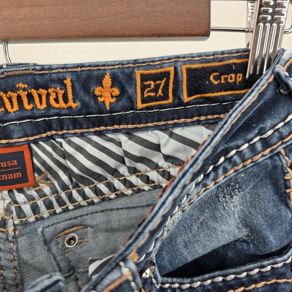 Women's Rock Revival Sakura Crop Jeans Size 27 - Picture 8 of 10